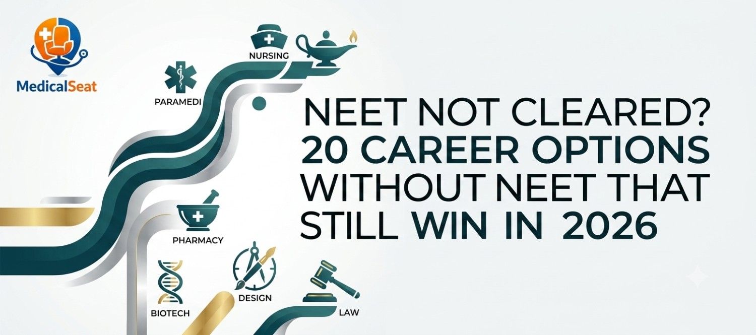 NEET Not Cleared? 20 Career Options Without NEET That Still Win In 2026