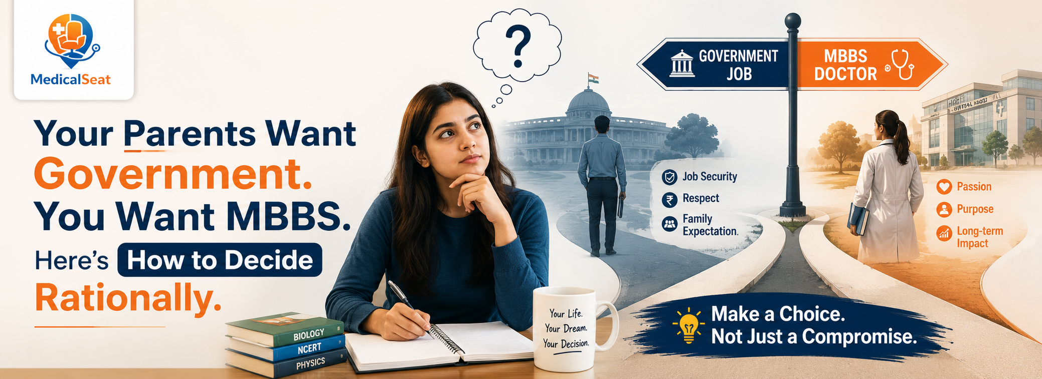 Your Parents Want Government. You Want MBBS. Here's How to Decide Rationally.