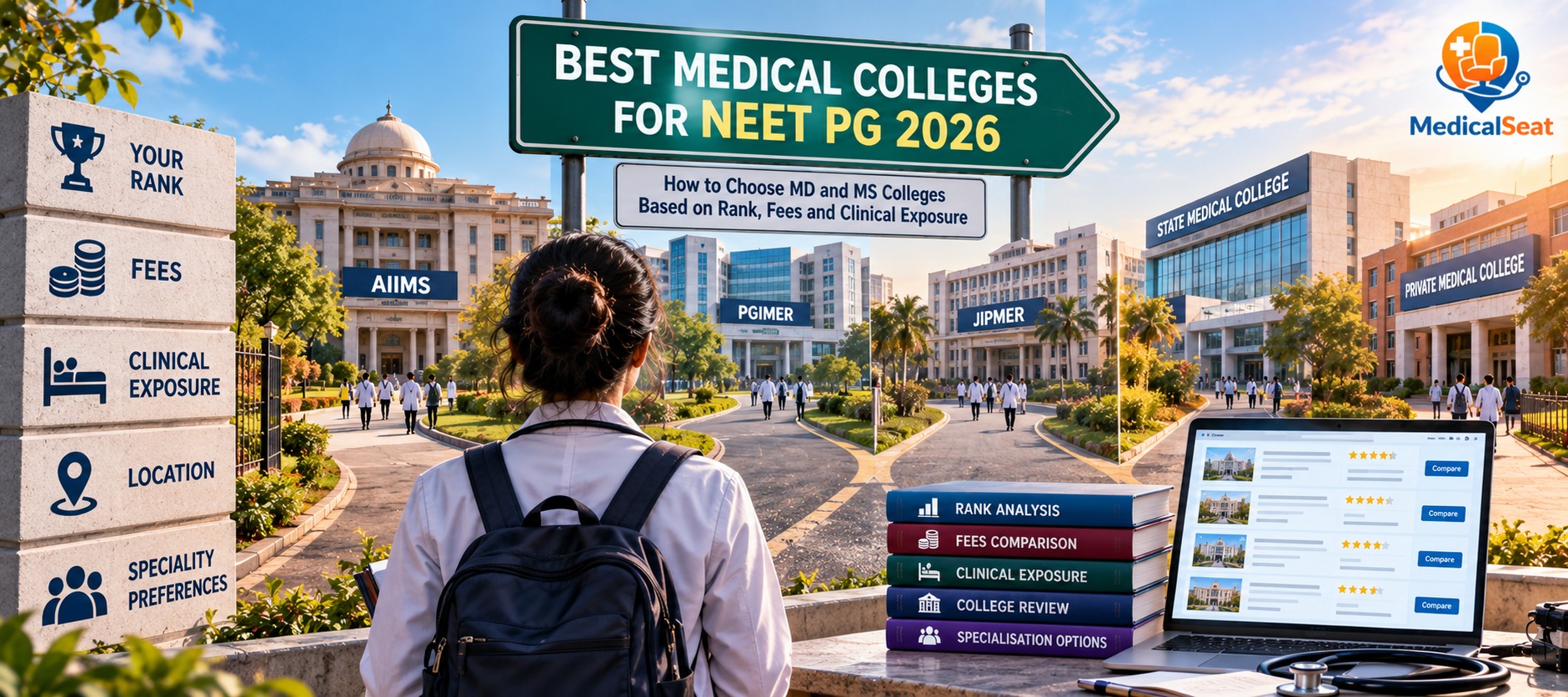 Best Medical Colleges for NEET PG 2026: How to Choose MD and MS Colleges Based on Rank, Fees and Clinical Exposure