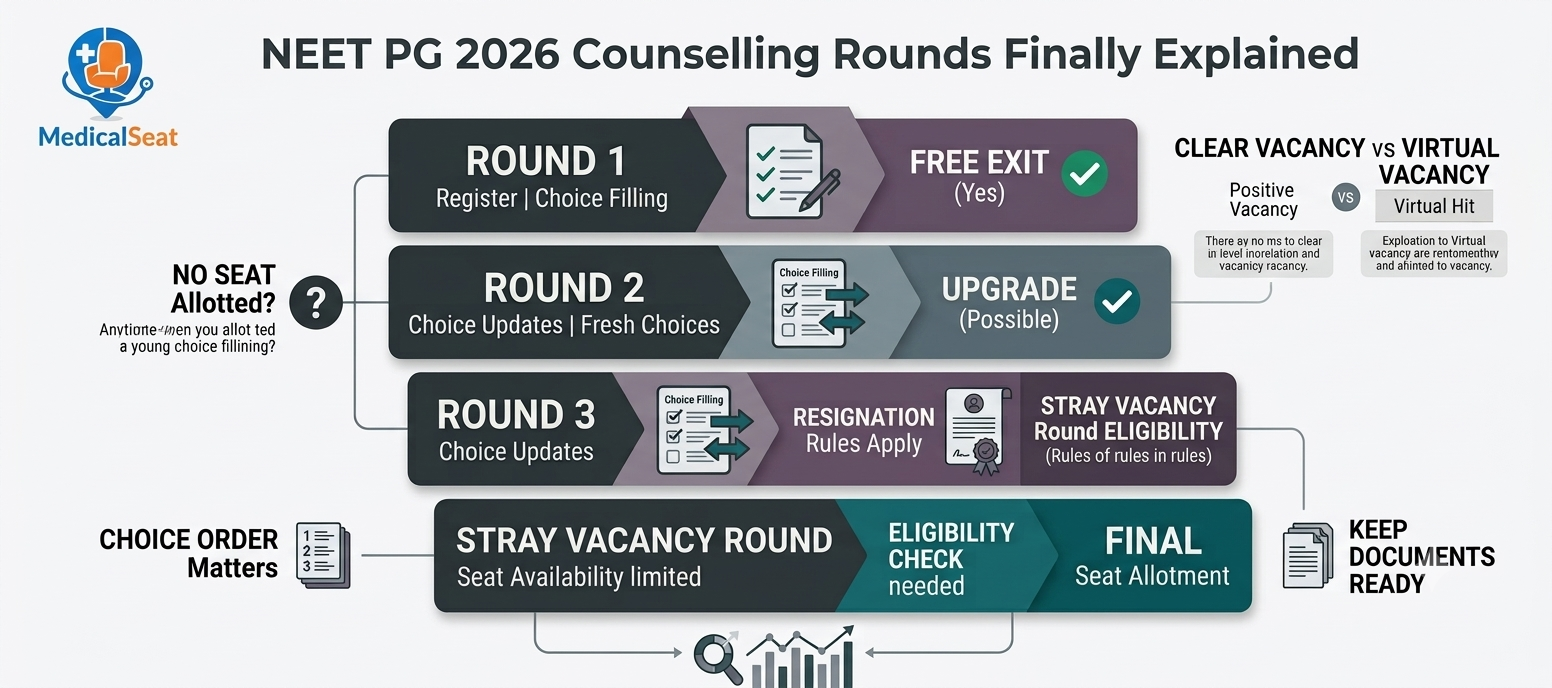 NEET PG 2026 Counselling Rounds Finally Explained