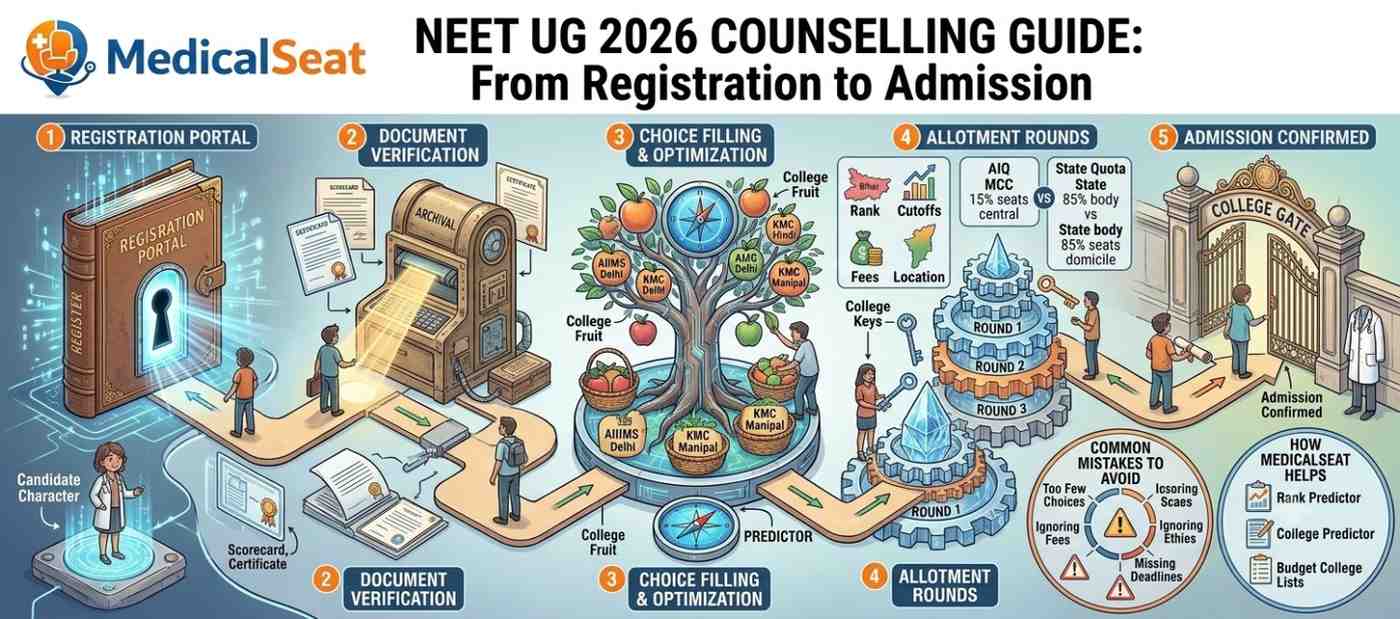 NEET UG 2026 Counselling Process Explained Step by Step
