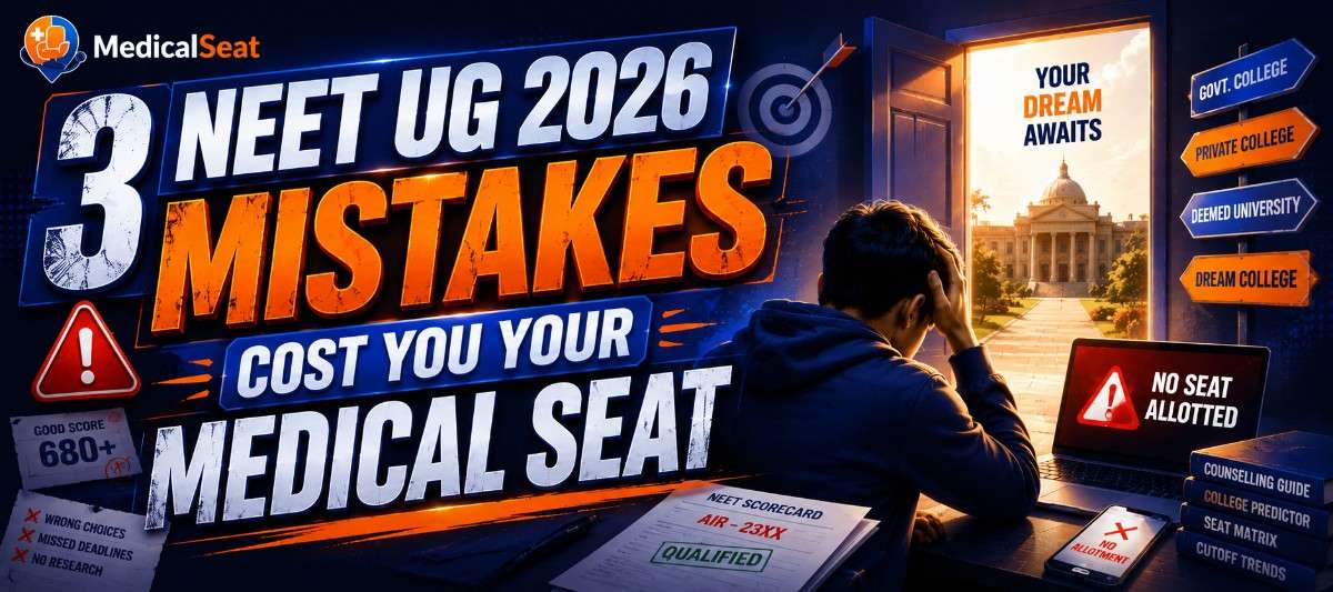 Congratulations, These 3 NEET UG 2026 Mistakes Cost You Your Medical Seat