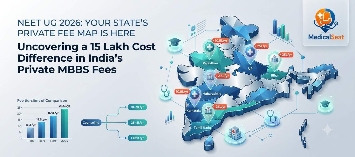 Your State Could Be Costing You 15 Lakhs More Than It Should, Here Is the NEET UG 2026 Private Fee Map That Actually Proves It
