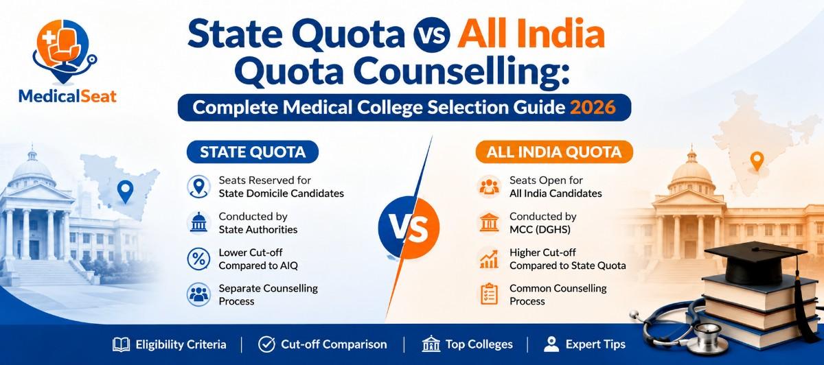 State Quota vs All India Quota Counselling: Complete Medical College Selection Guide 2026