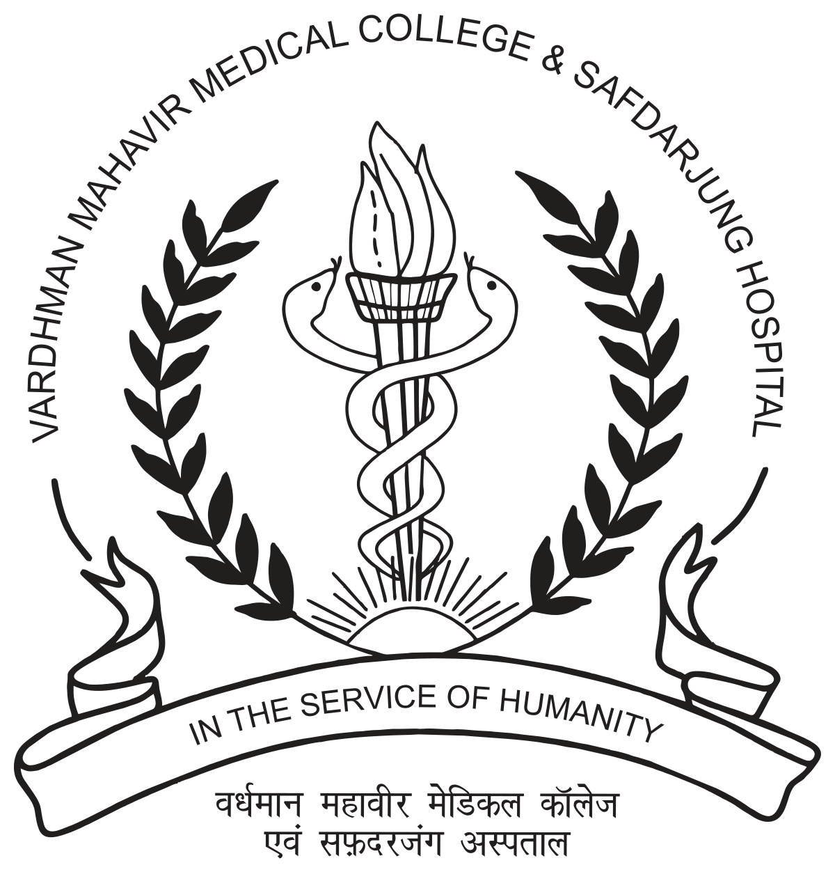 Vardhman Mahavir Medical College & Safdarjung Hospital, Delhi logo